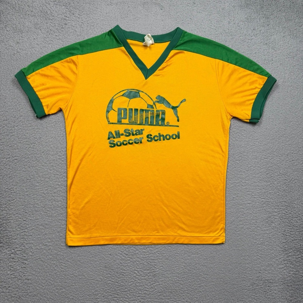 Vintage 80s Puma All-Star Soccer School Jersey - Picture 2 of 4